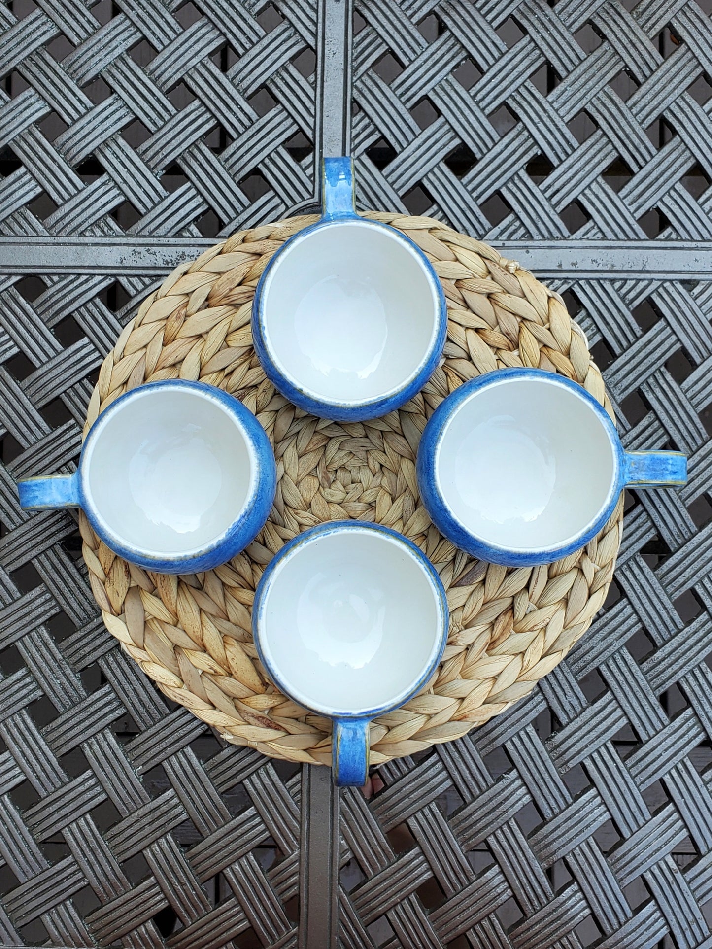 Handmade Sky Blue Mug Set